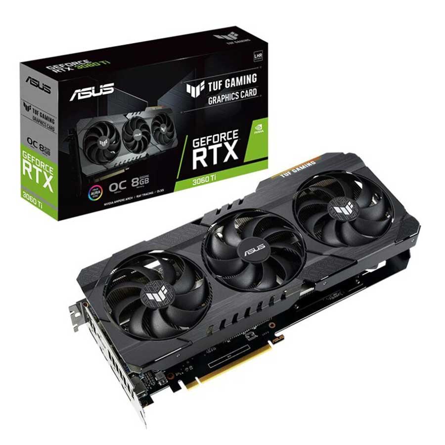 کارت گرافیک ایسوس مدل TUF RTX3060TI O8G V2 GAMING LHR