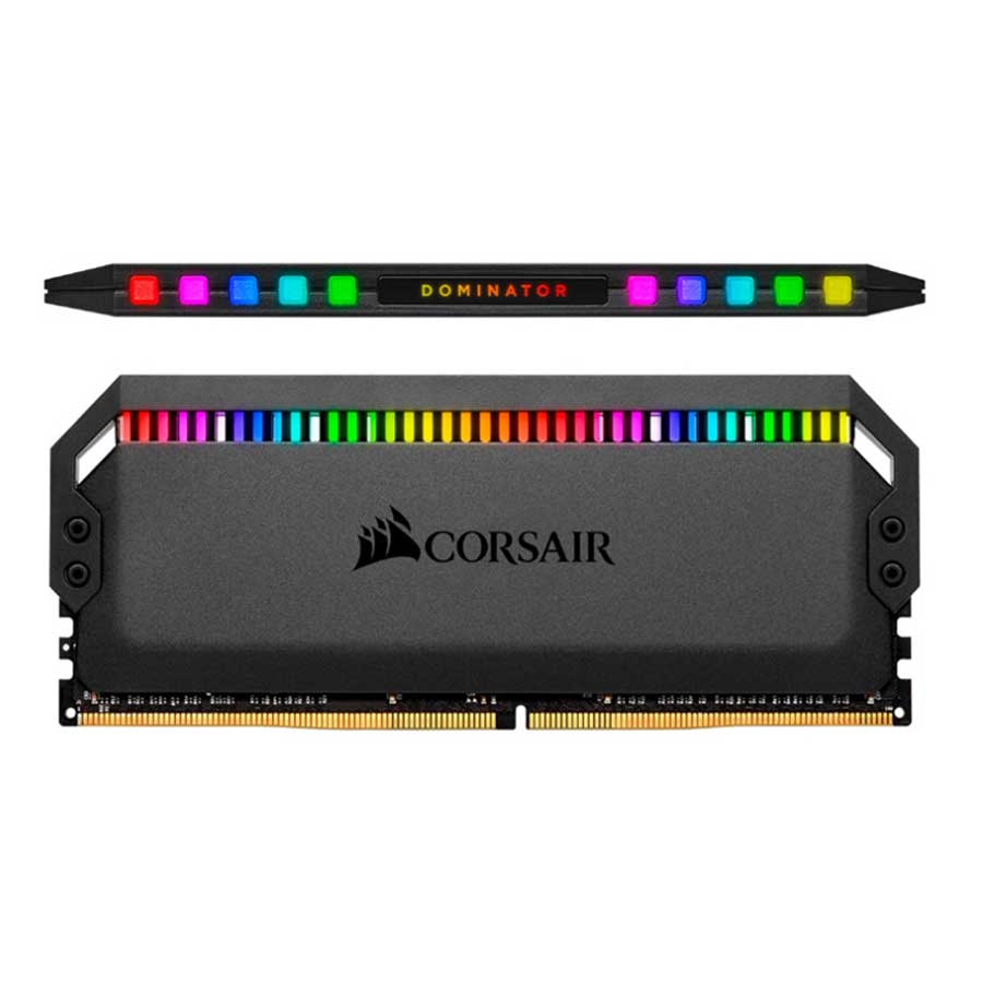 رم کورسیر مدل Dominator Platinum RGB Black 32GB DUAL 3600MHz CL18