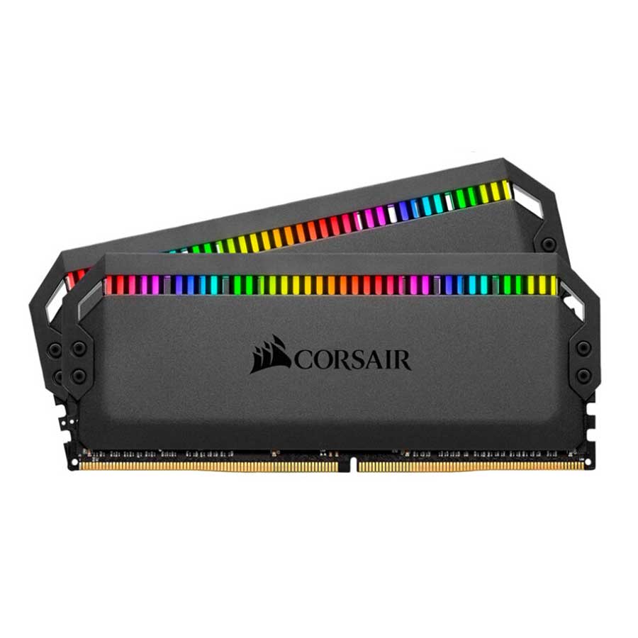 رم کورسیر مدل Dominator Platinum RGB Black 32GB DUAL 3600MHz CL18