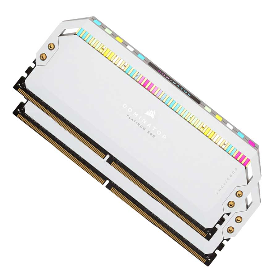 رم کورسیر Dominator Platinum RGB White 32GB DUAL 5200MHz CL38 DDR5