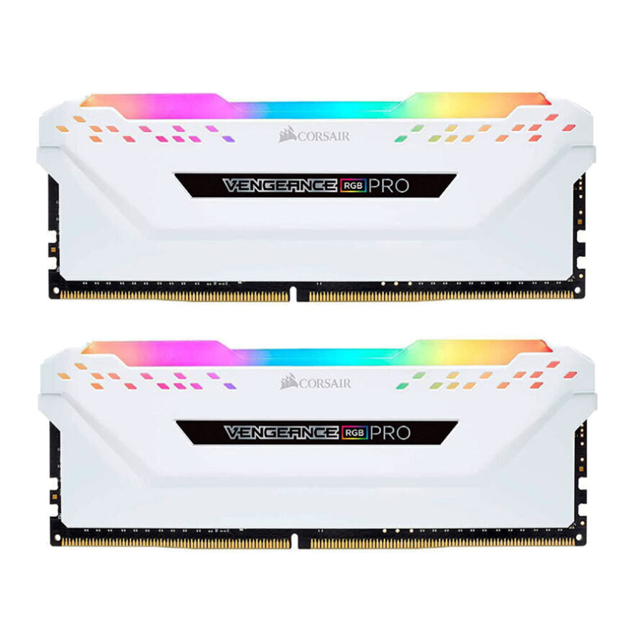 رم کورسیر VENGEANCE RGB PRO White 16GB Dual 3200MHz CL16