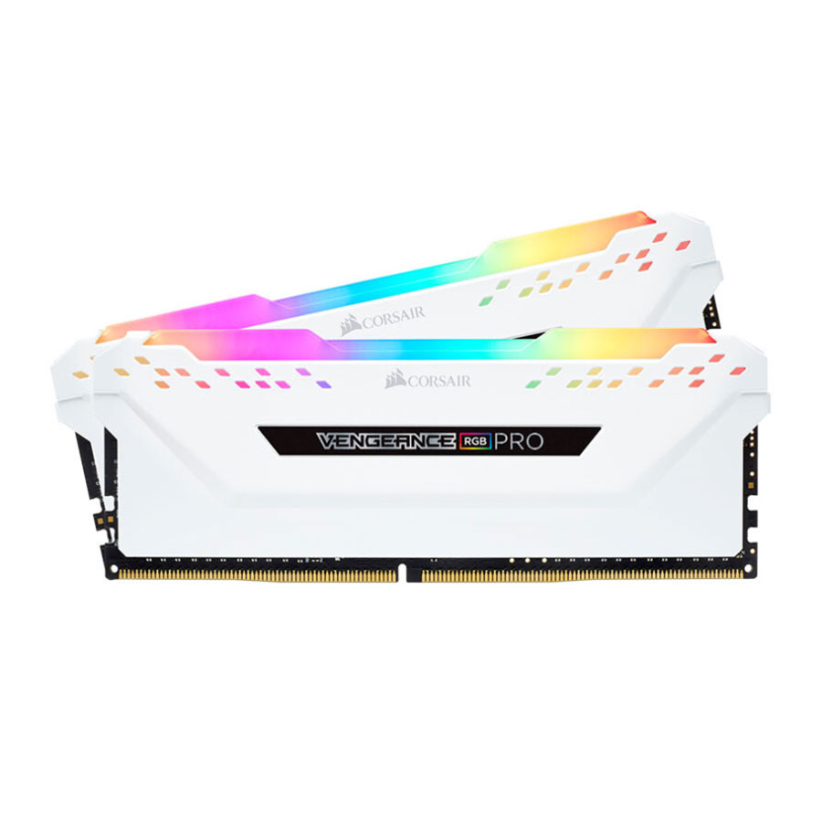 رم کورسیر VENGEANCE RGB PRO White 16GB Dual 3200MHz CL16