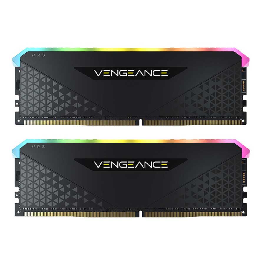 رم کورسیر VENGEANCE RGB RS Black 32GB DUAL 3600MHz CL18