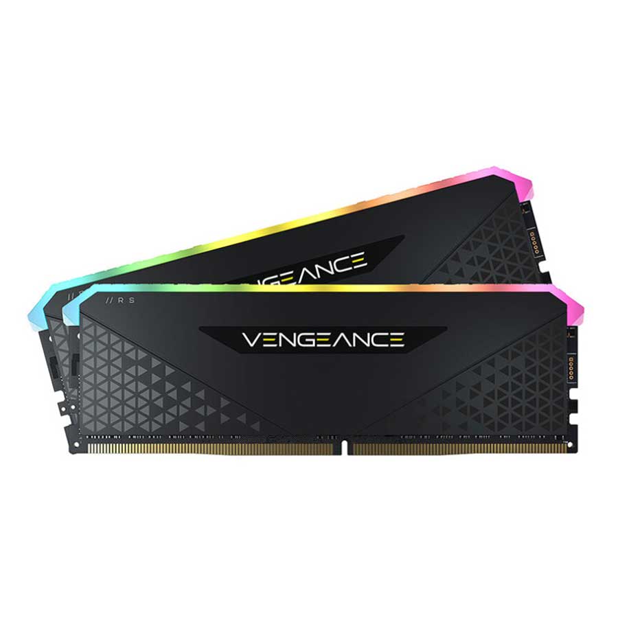 رم کورسیر VENGEANCE RGB RS Black 32GB DUAL 3600MHz CL18