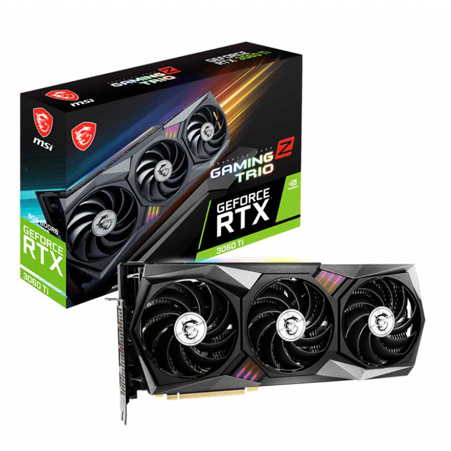 کارت گرافیک ام اس آی مدل GeForce RTX3060 Ti GAMING Z TRIO 8G LHR