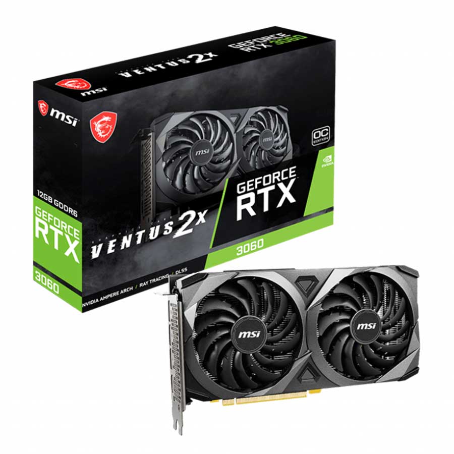 کارت گرافیک ام اس آی GeForce RTX3060 VENTUS 2X 12G OC LHR