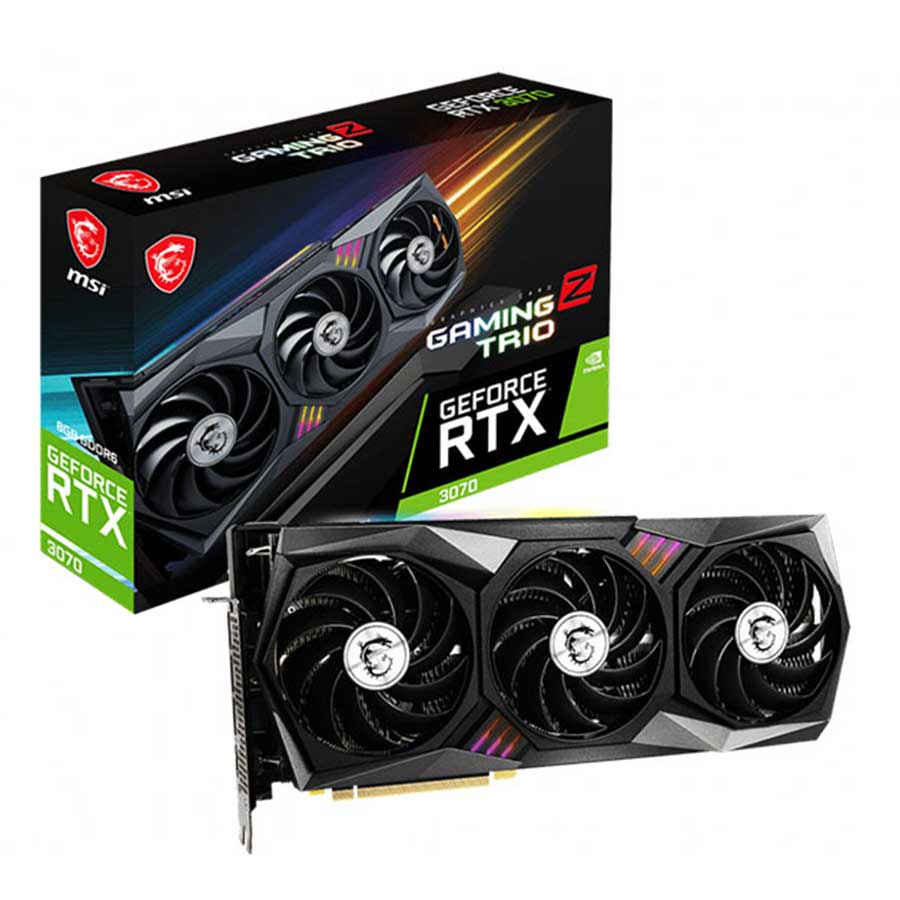 کارت گرافیک ام اس آی GeForce RTX3070 GAMING Z TRIO LHR