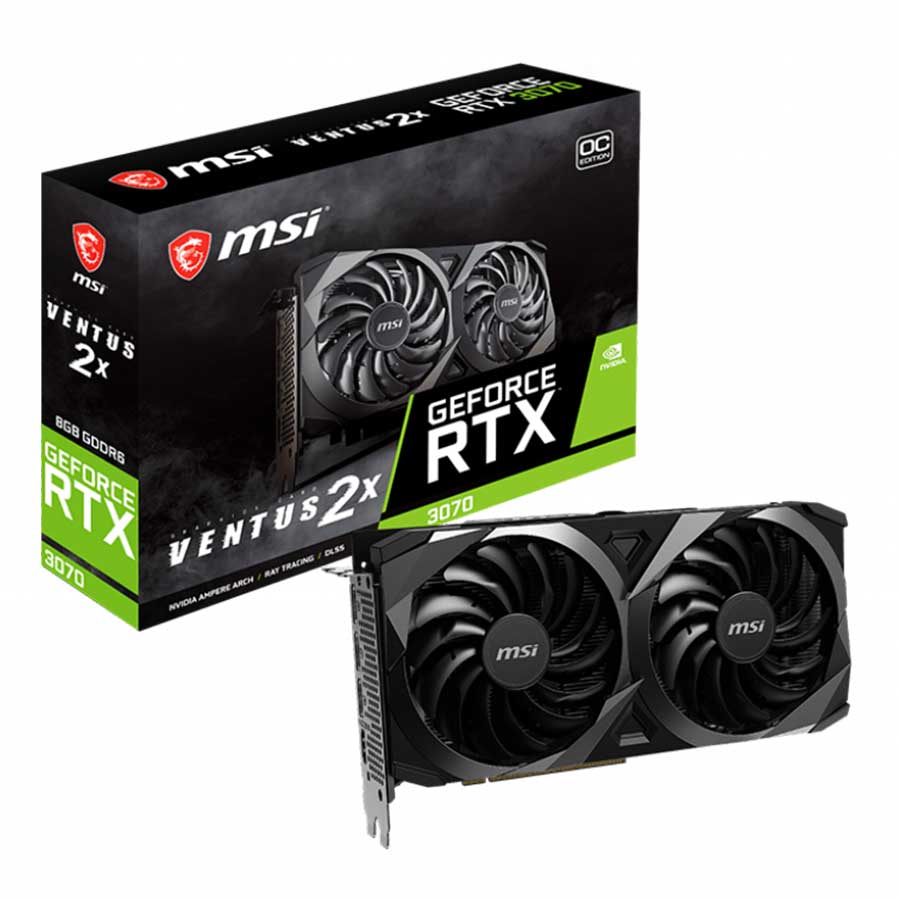 کارت گرافیک ام اس آی مدل GeForce RTX3070 VENTUS 2X OC