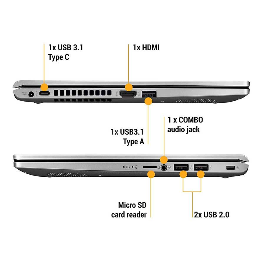 لپ تاپ 15.6 اینچ ایسوس VivoBook 15 X509FA-A Core i3 10110U/1TB HDD/4GB/Intel