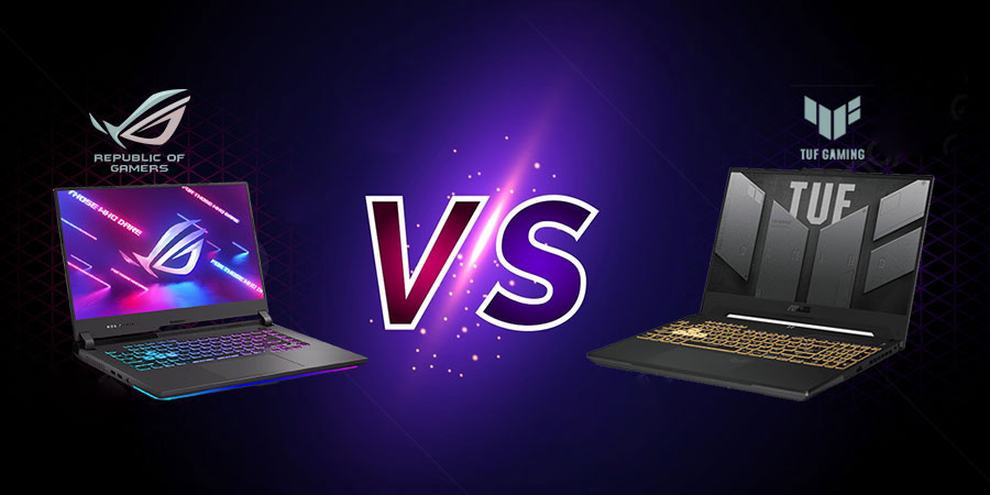 مقایسه لپ تاپ گیمینگ ایسوس سری TUF و ROG