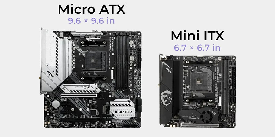 تفاوت مادربرد mini-ITX و MicroATX