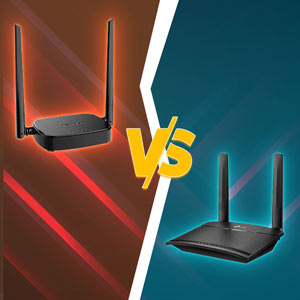 مقایسه مودم روتر 4G LTE بی‌سیم N300 تندا 4G03 Pro و تی پی لینک TL-MR100
