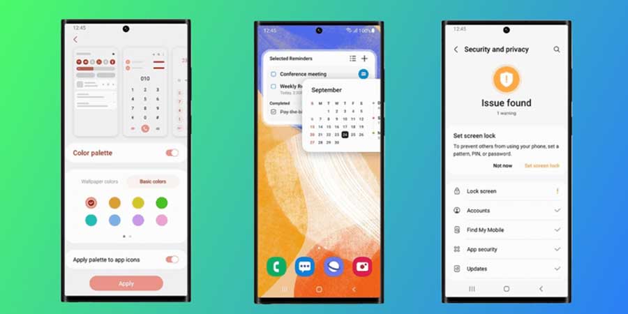 بهبود animations در رابط کاربری One UI 5.0