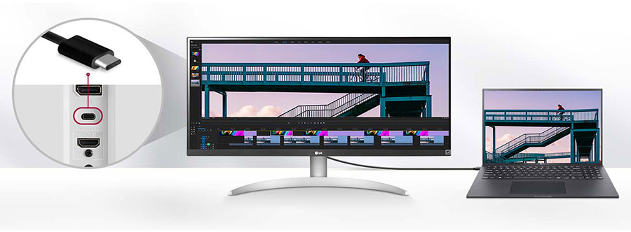 نمایشگر ال جی 29 اینچ مدل UltraWide 29WQ600-W