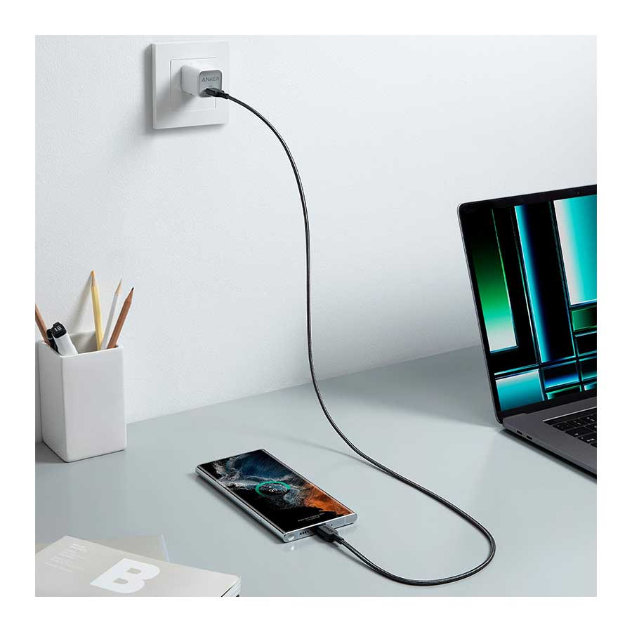 کابل 1.8 متری تبدیل USB-C به USB-C انکر مدل 322 A81F6