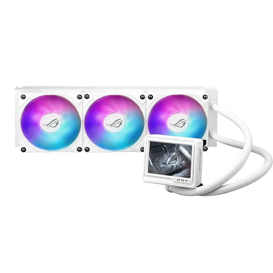 خنک کننده مایع پردازنده ایسوس مدل ROG RYUJIN III 360 ARGB Extreme White Edition