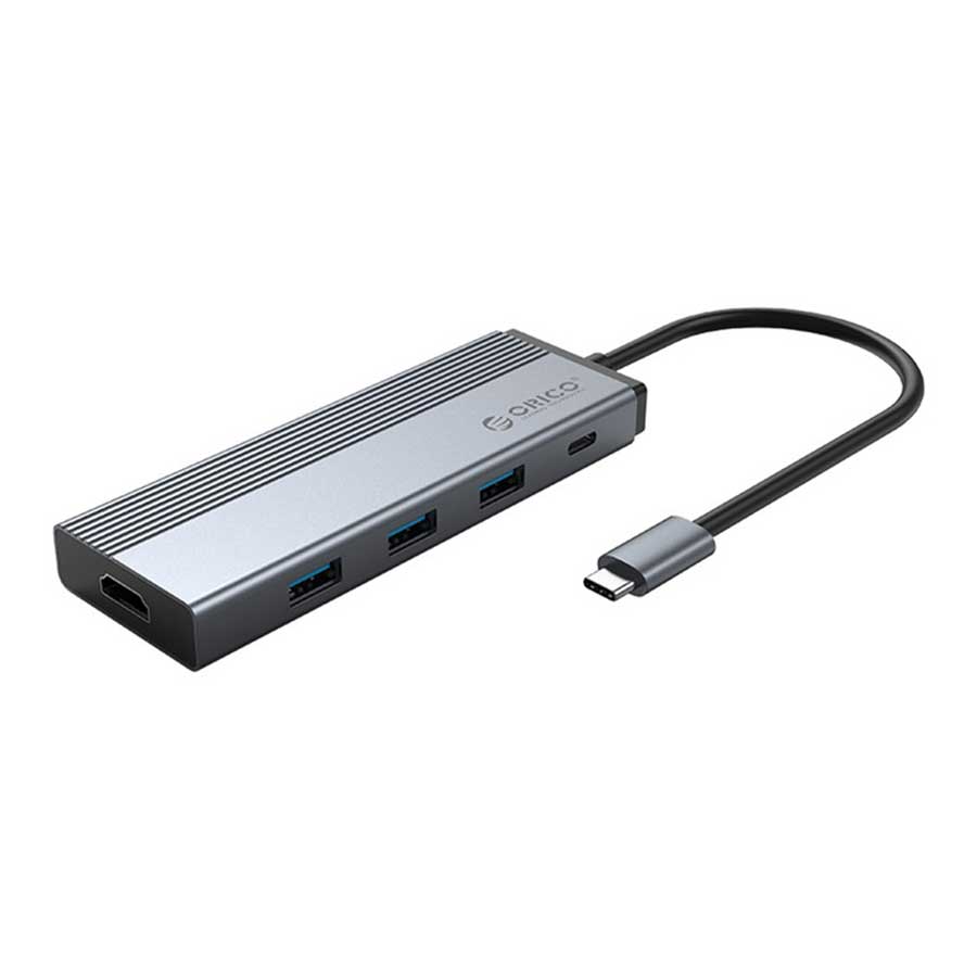 هاب USB-C پنج پورت اوریکو مدل 5SXH-GY-BP