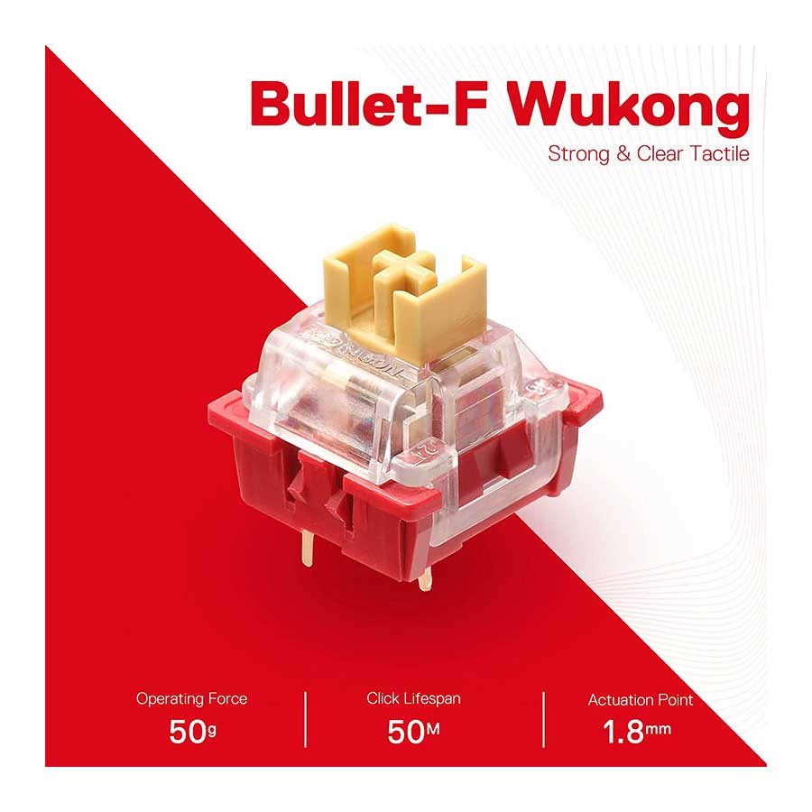 سوئیچ مکانیکال کیبورد ردراگون مدل A113 Bullet F بسته 24 عددی