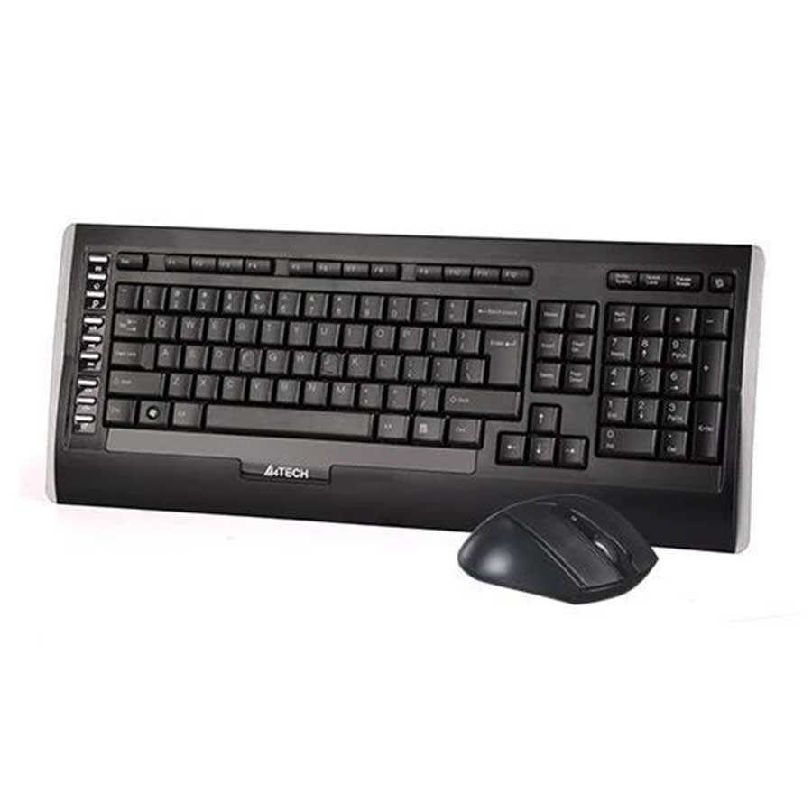 کیبورد و ماوس بی‌سیم ای فورتک مدل 9300F