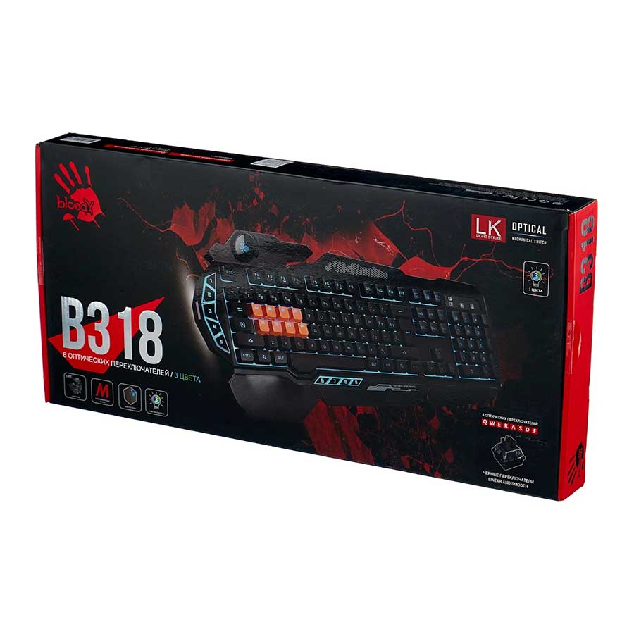 کیبورد گیمینگ باسیم ای فورتک مدل Bloody B318