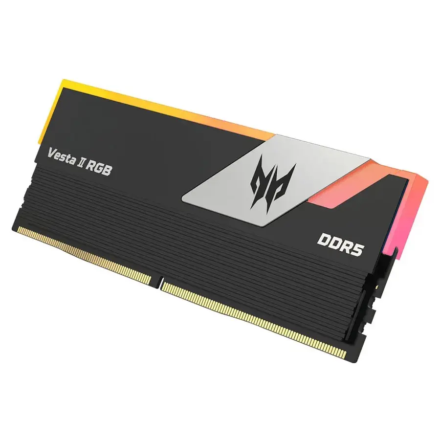 رم دسکتاپ DDR5 دو کاناله 6000 مگاهرتز CL36 ایسر مدل Predator Vesta II ظرفیت 32 گیگابایت