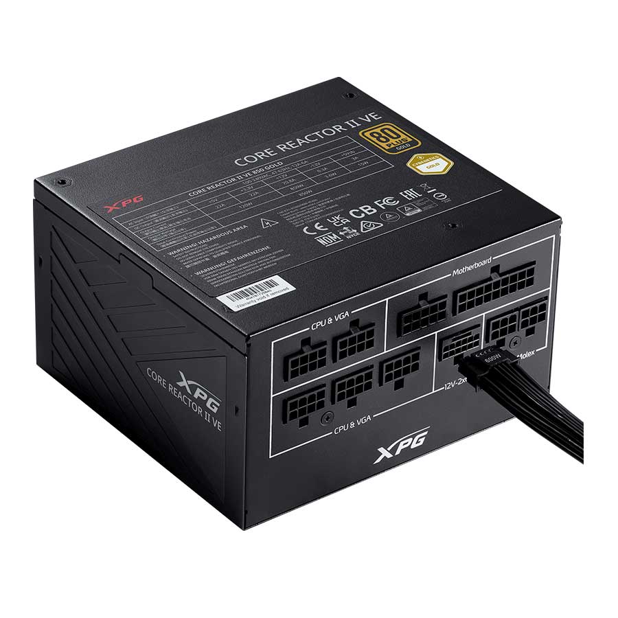 پاور کامپیوتر 750 وات تمام ماژولار ای دیتا مدل XPG CORE REACTOR II VE
