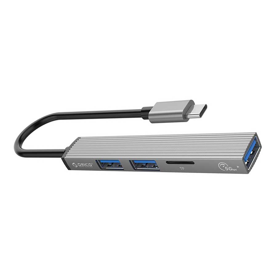 هاب USB-C چهار پورت اوریکو مدل AH-12F-GY-BP