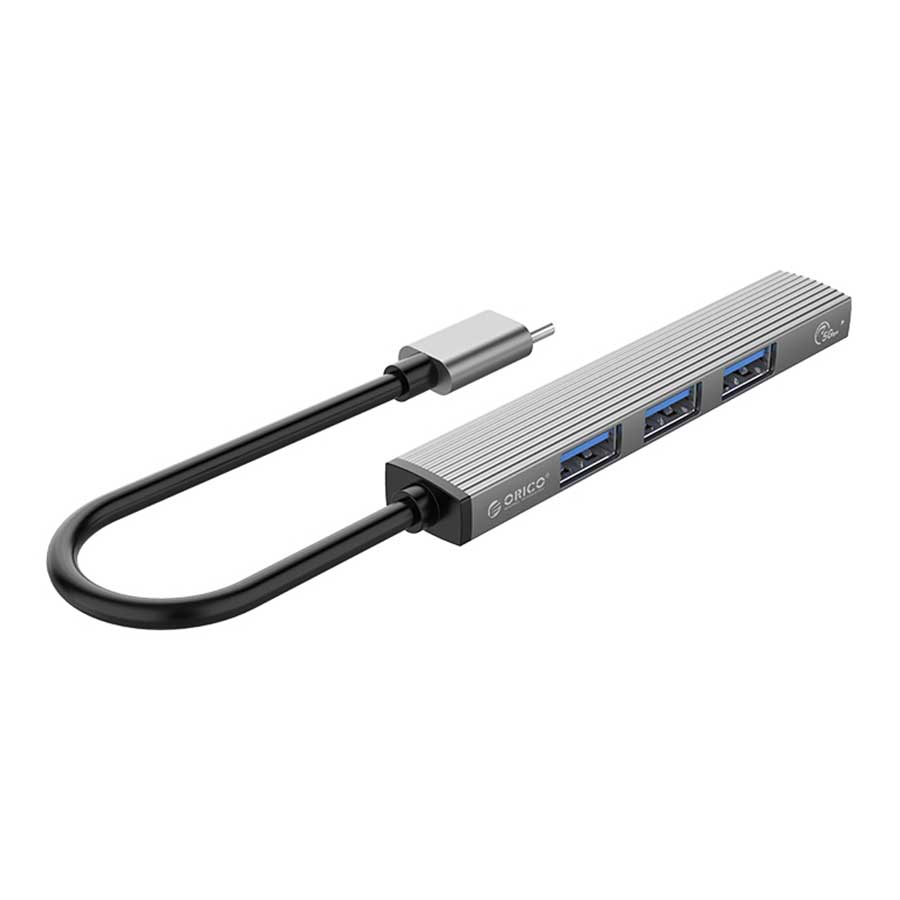 هاب USB-C چهار پورت اوریکو مدل AH-13-GY-BP