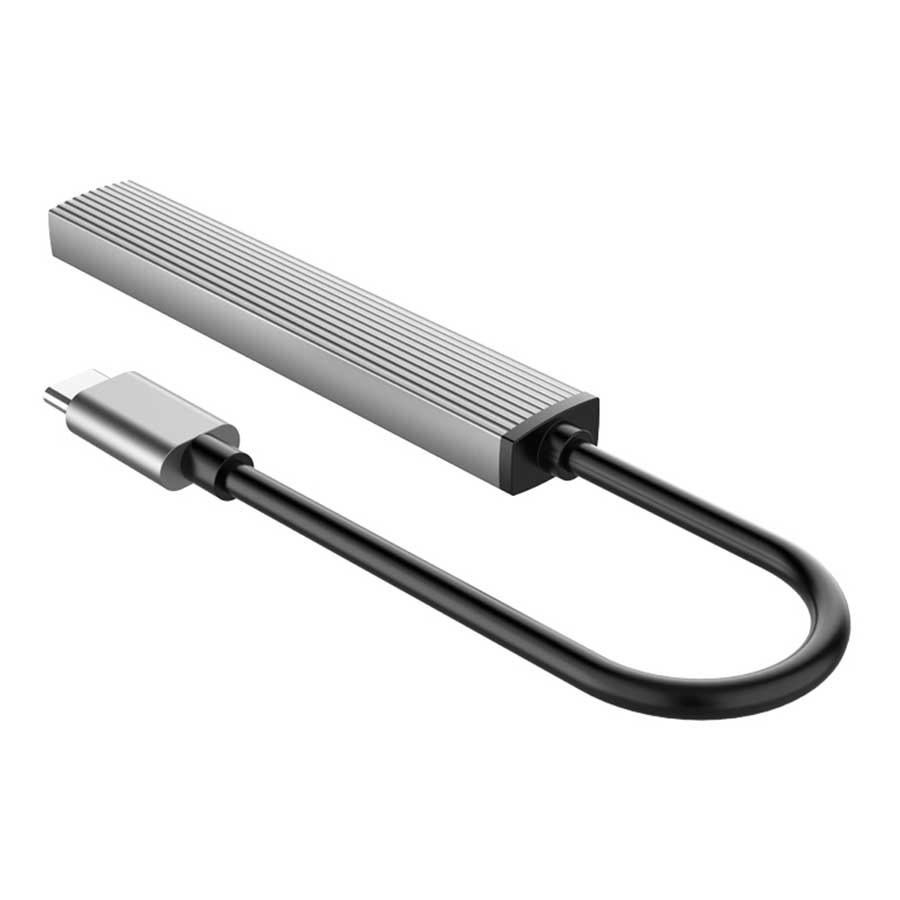 هاب USB-C چهار پورت اوریکو مدل AH-13-GY-BP