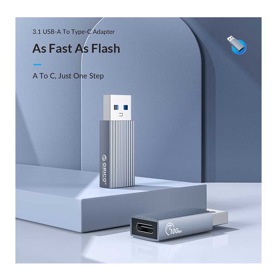 تبدیل USB 3.1 به USB-C اوریکو مدل AH-AC10-GY-BP