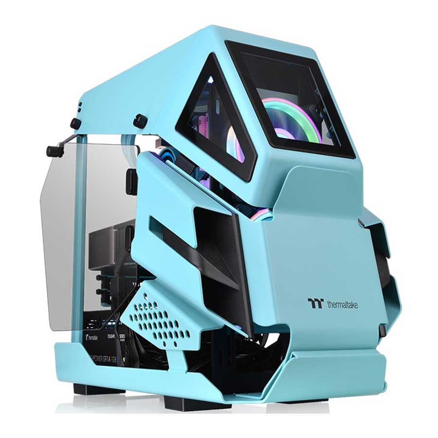 کیس کامپیوتر ترمالتیک مدل AH T200 Turquoise