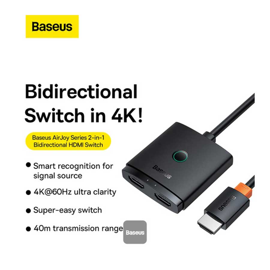 کابل مبدل 1 متری دو طرفه HDMI بیسوس مدل AirJoy B01331105111-01