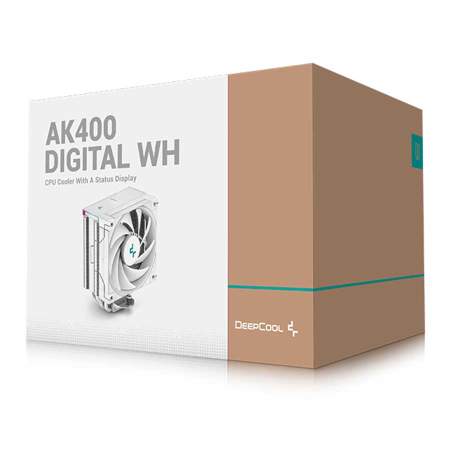 خنک کننده پردازنده دیپ کول مدل AK400 DIGITAL White