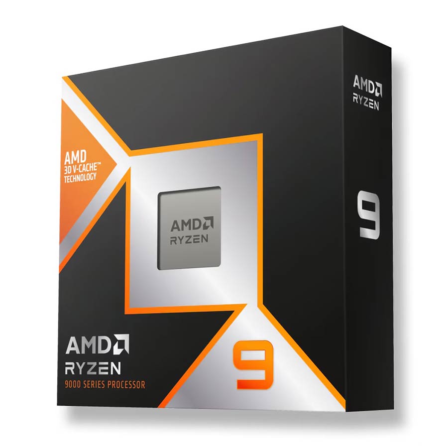 سی پی یو باکس ای ام دی مدل Ryzen 9 9900X3D