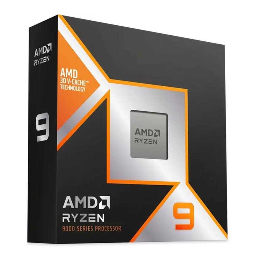 سی پی یو باکس ای ام دی مدل Ryzen 9 9900X3D