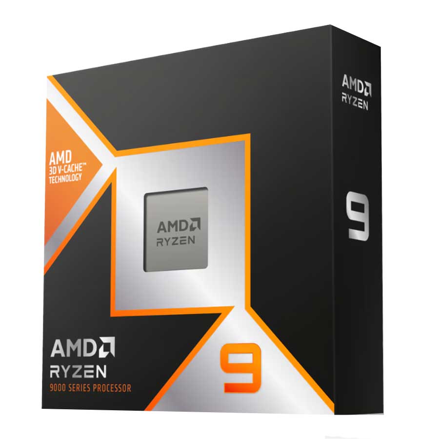 سی پی یو باکس ای ام دی مدل Ryzen 9 9950X3D