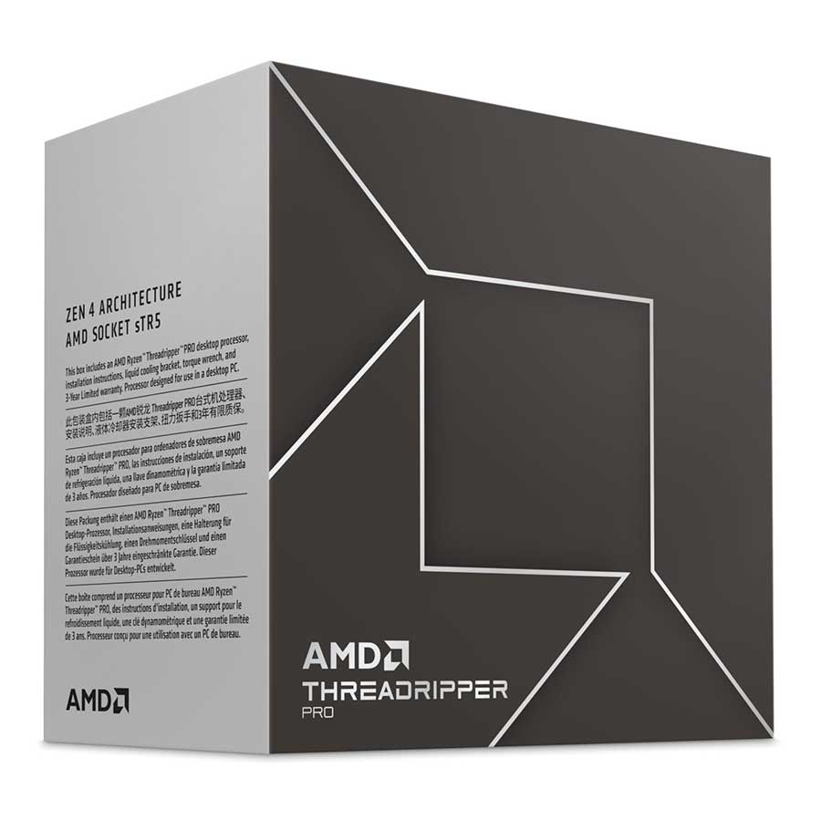 سی پی یو باکس ای ام دی مدل Ryzen Threadripper PRO 7985WX