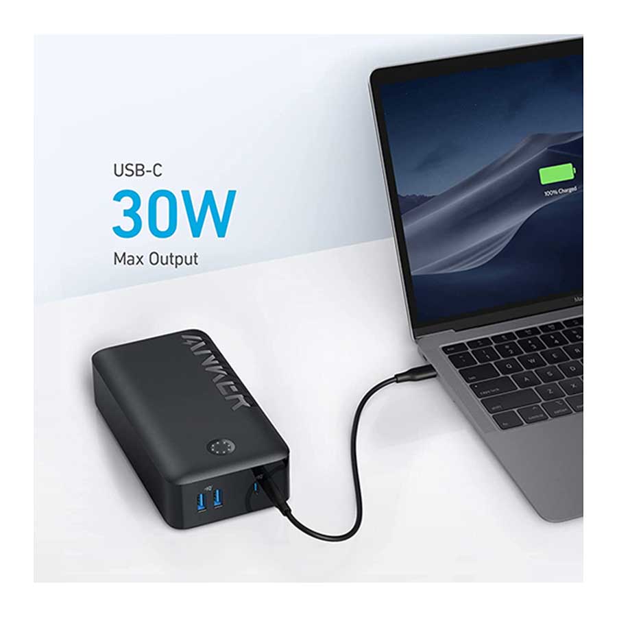 پاوربانک انکر مدل A1377 347 30W ظرفیت 40000mAh