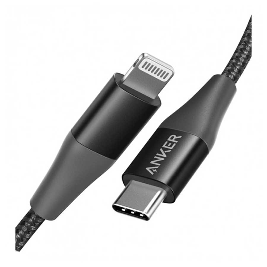 کابل 1.8 متری تبدیل USB-C به لایتنینگ انکر مدل PowerLine+ II A8653