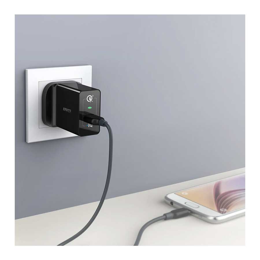 شارژر دیواری انکر مدل PowerPort+ 1 A2013K18
