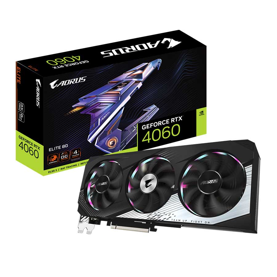 کارت گرافیک گیگابایت مدل AORUS GeForce RTX 4060 ELITE 8G GDDR6