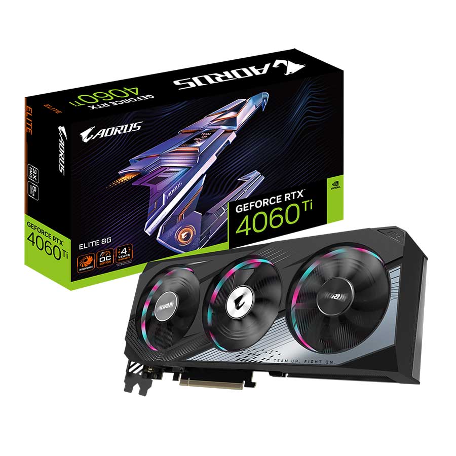 کارت گرافیک گیگابایت مدل AORUS GeForce RTX 4060 Ti ELITE 8G GDDR6