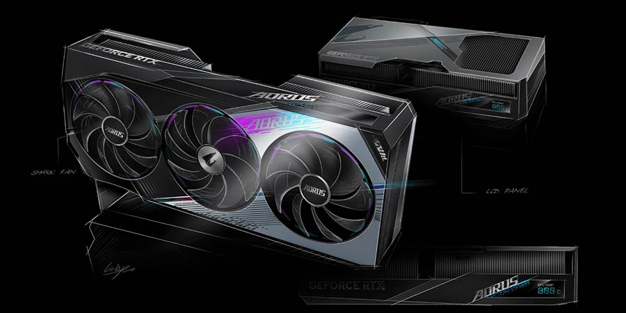 کارت گرافیک گیمینگ RGB گیگابایت مدل AORUS GeForce RTX 4080 16GB MASTER GDDR6X