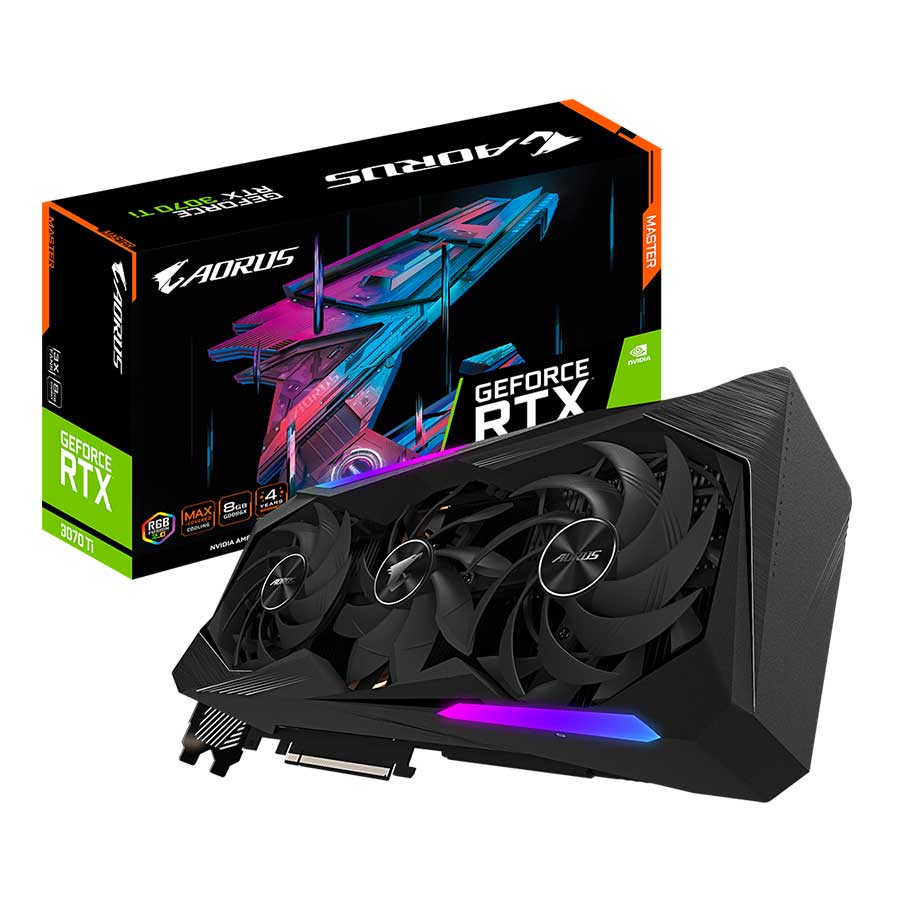 کارت گرافیک گیگابایت مدل AORUS GeForce RTX3070 Ti MASTER 8G