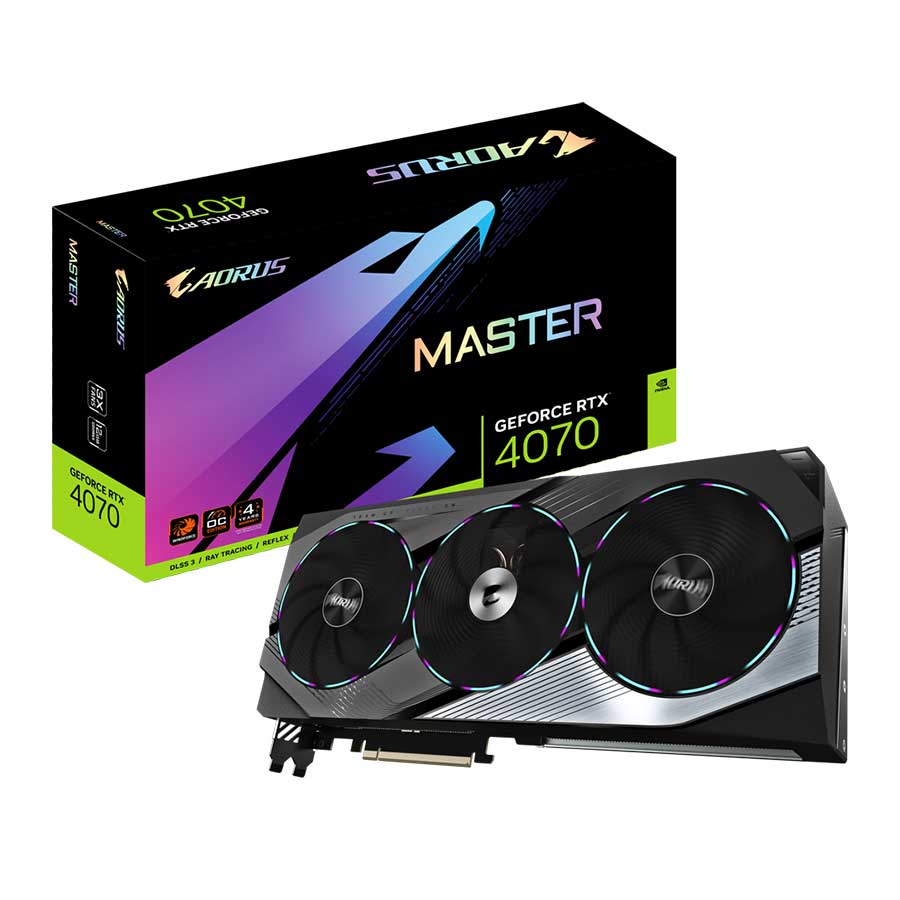 کارت گرافیک گیگابایت مدل AORUS GeForce RTX4070 MASTER 12G GDDR6X