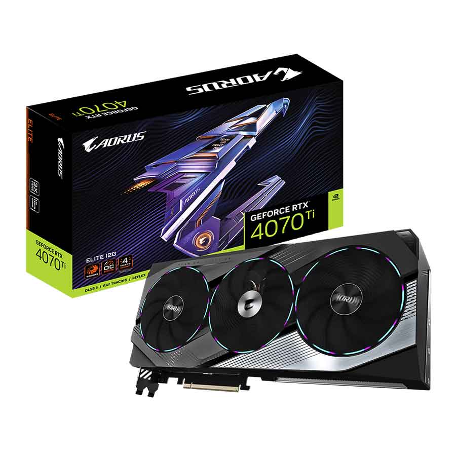 کارت گرافیک گیگابایت مدل AORUS GeForce RTX4070 Ti ELITE 12G GDDR6X