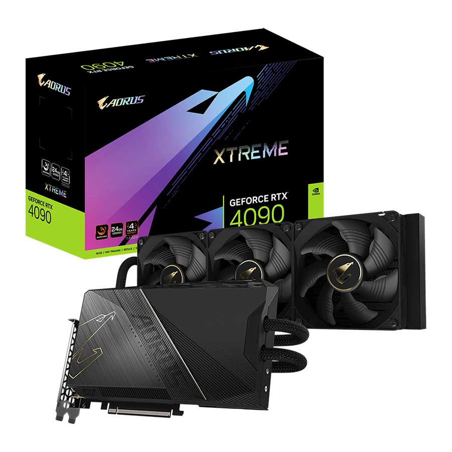 کارت گرافیک گیگابایت AORUS GeForce RTX4090 XTREME WATERFORCE 24G GDDR6X