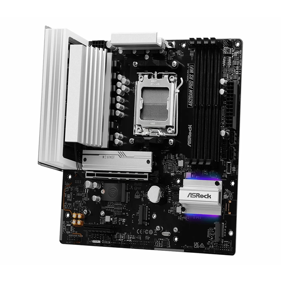 مادربرد ازراک مدل A620AM Pro RS WiFi DDR5