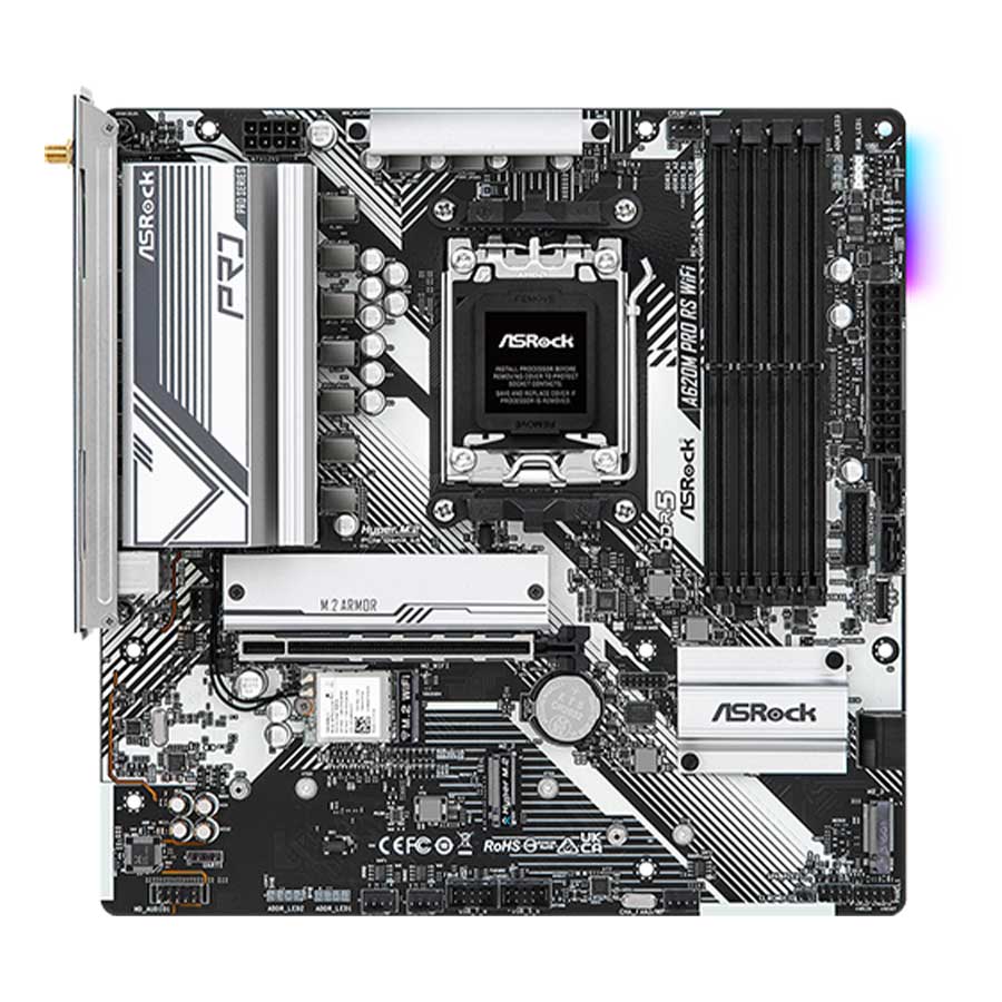 مادربرد ازراک مدل A620M Pro RS WiFi DDR5