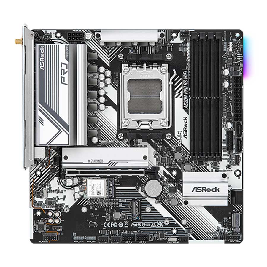 مادربرد ازراک مدل A620M Pro RS WiFi DDR5